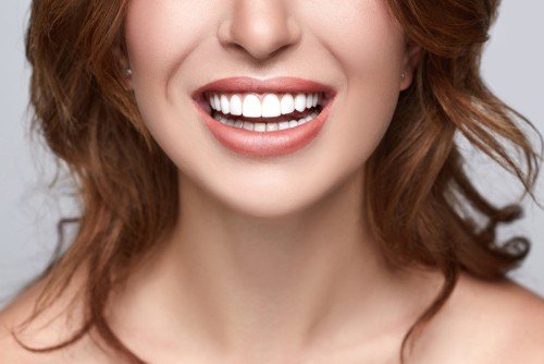 Beautiful Model Girl with white teeth and perfect skin